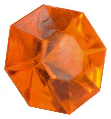 Sachet de 16 Diamants déco, orange