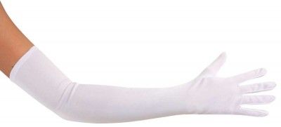 P'TIT Clown re39320 - Gants longs 56 cm blanc, adulte