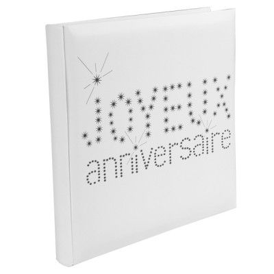 LIVRE d'or Joyeux Anniversaire, BLANC