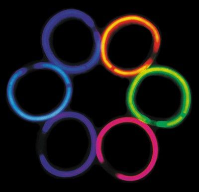 Party Pro 40930210AC, Tube de 100 bracelets lumineux LUXE couleurs assorties