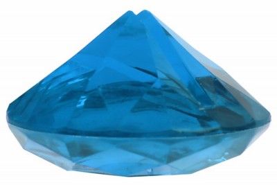 Sachet de 4 marque-place Diamant, turquoise