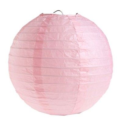 SANTEX 4312-5, Sachet de 2 lanternes M 20cm, Rose