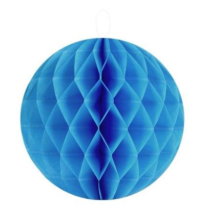 SANTEX 4365-8, Sachet de 2 boules décoratives en papier de 20cm, Turquoise 20cm