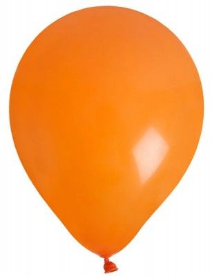 Sachet de 8 ballons latex 23cm unis, Orange
