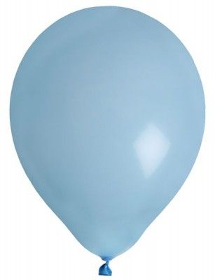 Sachet de 8 ballons latex 23cm unis, Ciel