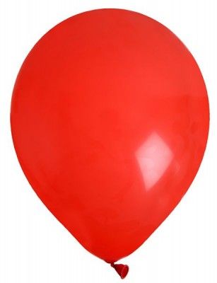 Sachet de 8 ballons latex 23cm unis, Rouge
