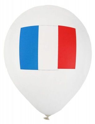 Sachet de 8 ballons latex 23cm FRANCE