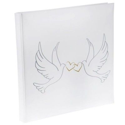 Livre d'or pour mariage Colombes, Blanc