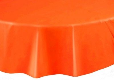 Nappe plastique RONDE Ø, Orange