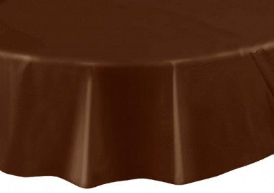 Nappe plastique RONDE Ø, Chocolat