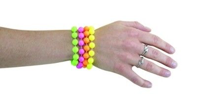 P'TIT Clown re50107 - Sachet de 4 bracelets boules colorés