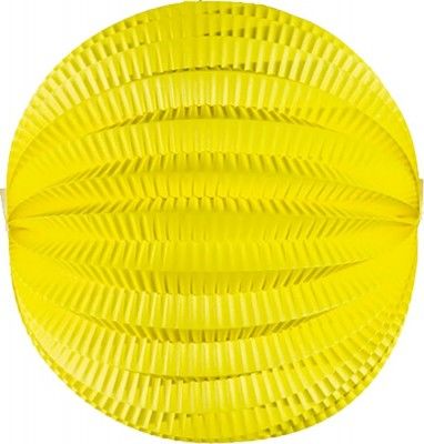 Party Pro 50215M, Lampion rond Jaune 20 cm