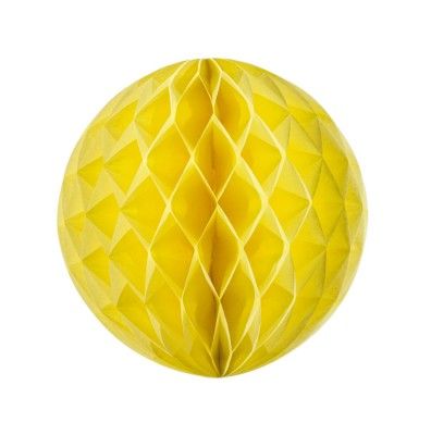 Party Pro 50224XS, 5 boules alvéolées jaune 5 cm