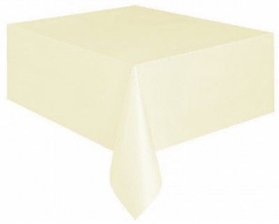 Nappe plastique rectangle ivoire