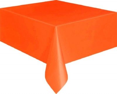 Nappe plastique rectangle, Orange