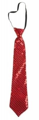 P'TIT Clown re60244 - Cravate sequins avec élastique, rouge