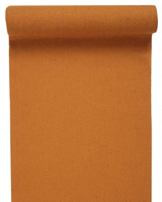 SANTEX 6066-51-30, Chemin de Table Coton uni Moutarde