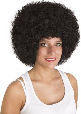 P'TIT Clown re64460 - Perruque WILLY afro, noir 