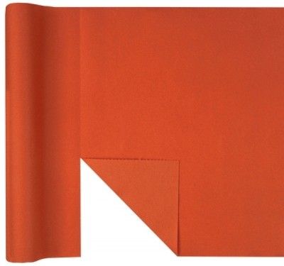 Chemin de table Airlaid voie sèche luxe prédécoupé, Terracotta