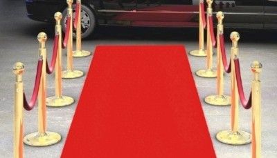 Grand tapis rouge jetable 15 mètres