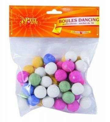 P'TIT Clown re71500 - Boules dancing multicolores, sachet de 50