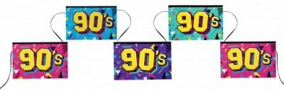 Banderole 90's multicolore 5m années 90
