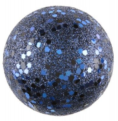 Sachet de 50 mini-Boules pailletées 1cm, Bleu