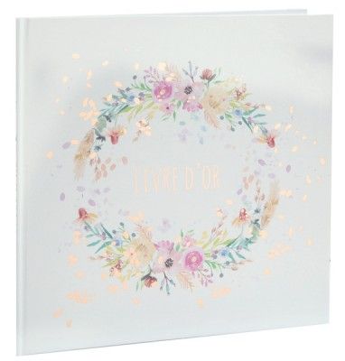 Livre d'Or Mariage fleuri