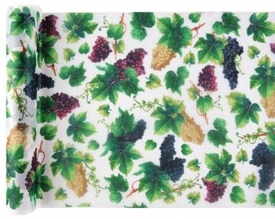 Chemin de table Viticole 5m (grappes) 5m, Multicolore
