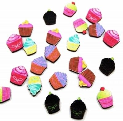 Chaks 80002, Sachet de 24 confettis de table Cupcake