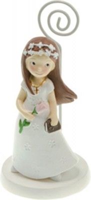 Chaks 80188, Marque-place résine Communion Fille 10,5cm