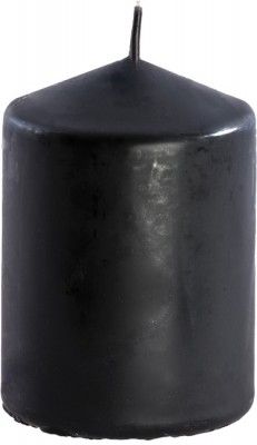 Chaks 80291-10, Grande bougie cylindrique 10 cm, en Noir