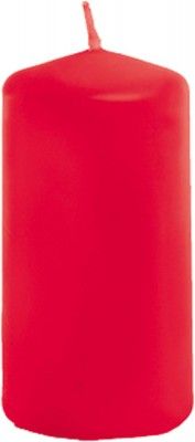 Chaks 80292-02, Petite bougie cylindrique 6cm, Rouge