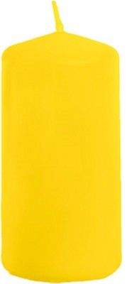 Chaks 80292-19, Petite bougie cylindrique 6cm, Jaune