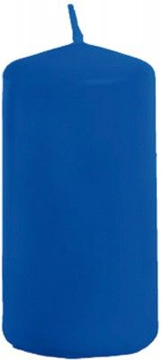 Chaks 80292-22, Petite bougie cylindrique 6cm, Bleu Roy