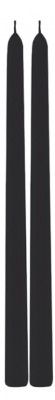 Chaks 80294-10, Set de 2 bougies Flambeau 30cm, en Noir