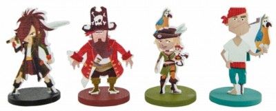 Chaks 81007, Set de 4 Marque-places Pirates