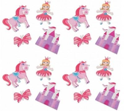 Chaks 81012, Sachet de 16 confettis de table Princesses