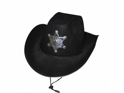 Chapeau shérif luxe noir