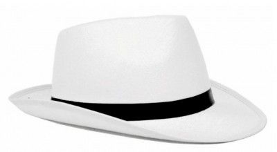 Chapeau borsalino rigide blanc