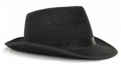 chapeau borsalino rigide noir