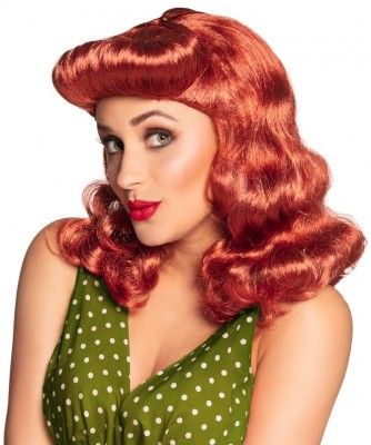 Perruque Pin-up 60's rousse