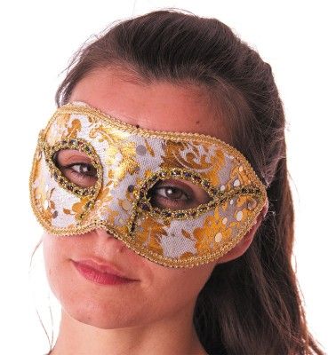 Party Pro 85525, Loup canaval Venise Blanc/Or