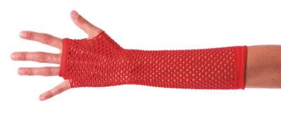 Party Pro 86502905, gants mitaines longues fluo rouge