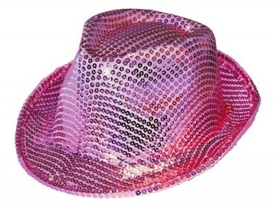 Chapeau borsalino sequin rose