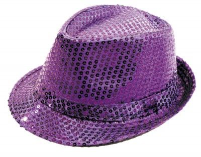 Party Pro 865090616, chapeau borsalino sequin violet