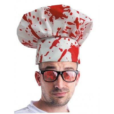 Party Pro 865151, Toque de chef ensanglantée adulte