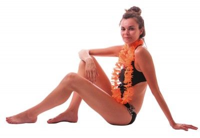 Party Pro 8652007N, Collier Hawai néon orange
