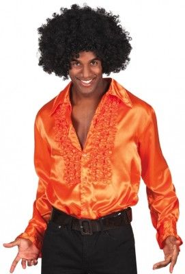 Chemise adulte disco Orange - taille XL