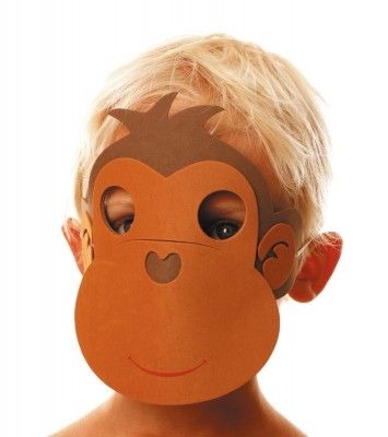 Party Pro 871200, Masque enfant Singe